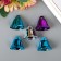 Set of decor for creativity "Color bells" d = 2.6 cm set 5 pcs