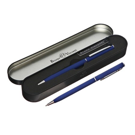 Switching handle, 0.7 mm, BrunovisConti Palermo, Blue rod, metal case Soft Touch Blue, in case