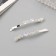Invisibility for hair "Beat" (set 2 pcs) wave, 6 cm, silver