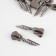 Automatic castle for lightning "Tractor", No. 8, decorative, 10 pcs, black nickel color