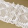 Lace elastic fabric, 180 mm × 2.7 ± 0.5 m, white color