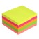 Block with a sticky edge of 250 sheets, 5 fluorescent colors, 50 mm x 50 mm
