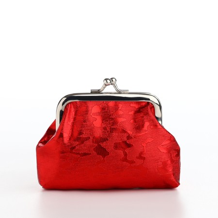 Women's wallet on the farmar, red color-1