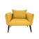 The Naples chair, without a mechanism, velor, mustard color