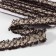 Decorative braid “Twydal”, bilateral, 30 mm, 5 ± 0.5 m, brown color