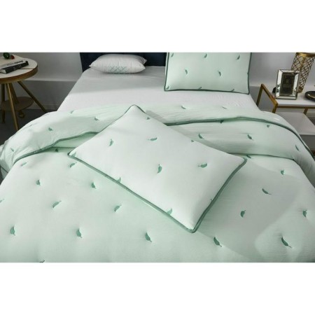 A set with a covering “Erica”, size 160x220 cm, 50x70 cm, menthol color-6