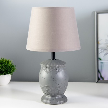Aurika table lamp E14 40W gray 20x20x31cm Risalux