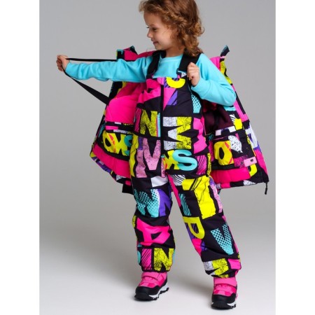 Winter set for the girl PlayTode: jacket and semi -combineson, height 110 cm-3