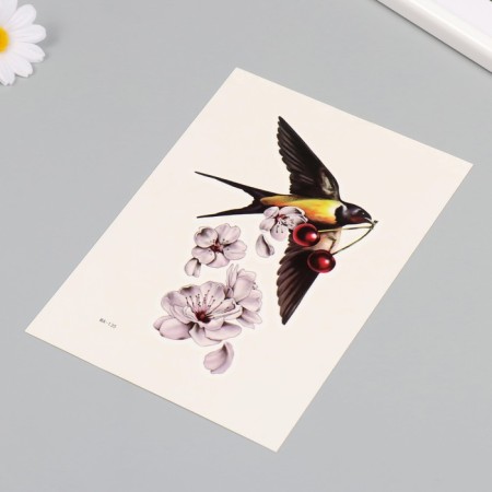 Tattoo on the body Color "Swallow" 26.1x14.6 cm-2