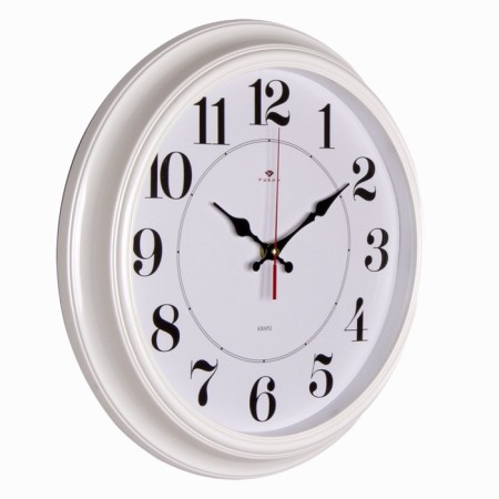 Watch wall, interior "Rubin", 35 cm, white body-2