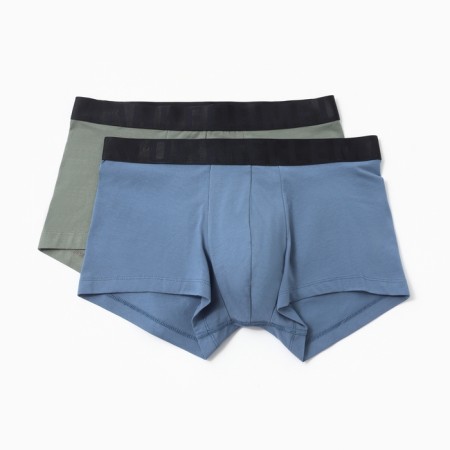 Set of men's panties boxers (2 pcs.), Agave/Denim, river 52 (XL)