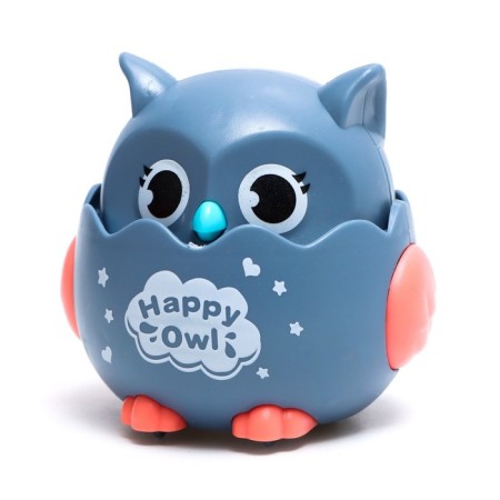 Inertial “owl” toy, in carrying, moves from pressing, color mix-5