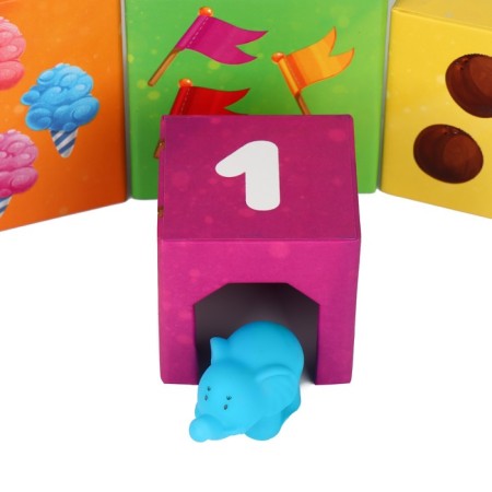 Board game "Smart cubes. We study the numbers ", 1+-4