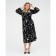 Women's dress Mist, Plus-Size, R.52, Black