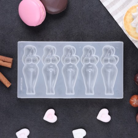 Form for ice and confectionery jewelry "18+", 1 figure, 15 x 7 cm, transparent