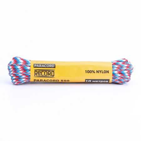 Paracord 550, nylon, tricolor, d - 4 mm, 10 m-1