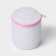 A bag for washing linen with a dilapid disc, 15 × 15 cm, small mesh, white color