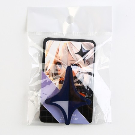 Hair clips on the postcard "Anime", 3.7 x 3.7 x 1 cm-6