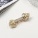 Clothing machine for hair "rosemary" bow, 7 cm, gold
