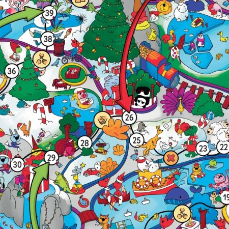 New Year's board game “New Year: Zoo”, 6 chips, 5+-2