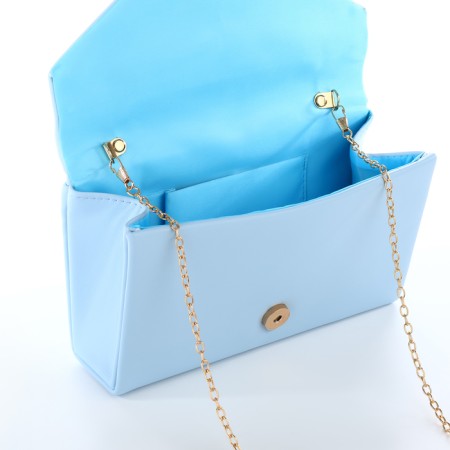 Women's bag on magnet, blue color-4