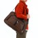 Road bag with lightning, external pocket, long belt, brown color