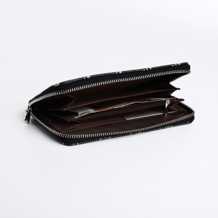 Women's wallet with lightning, black color-3