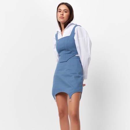 Top female denim Mist: Denim R.42, Blue-3