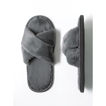Slippers Women's Cross open nose, size 36-38, color graphite-2