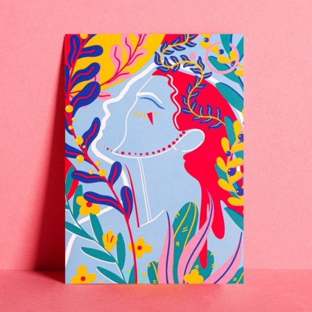 Postcard for every day "be yourself", 7.5 × 10 cm