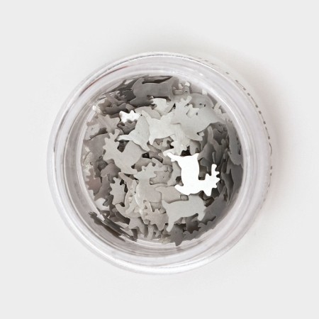 Glitter Figure Deer silver 0.5 g-2