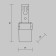 Technical SL-01, 1200W lighting control sensor, 5.2x4.5x9 cm, white color