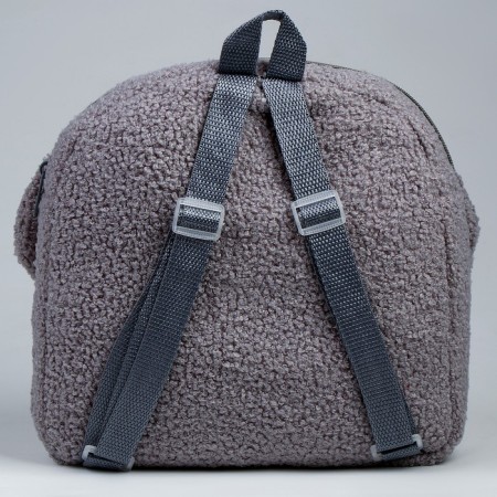 Baby backpack for a girl "Bunny", plush-3