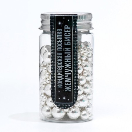 Confectionery sprinkling "Pearl Beads", 50 g-1