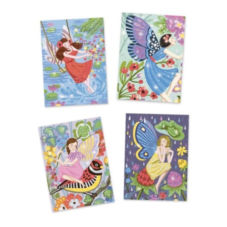 Set for decorating with sparkles Djeco "Flemes"-1