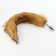 Anal traffic jam with the fur of the oki, silver sleeve 28 mm, tail 400 mm, chestnut