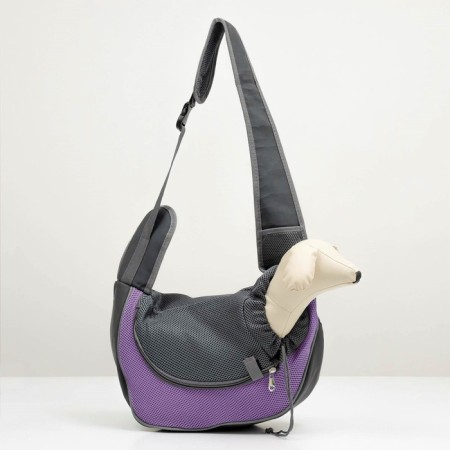 Slide-carrier bag for animals, 42 x 25 cm, purple-4