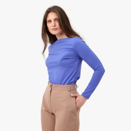 Women's Longsliva Minaku: Basic Line Fialkoy Color, Rr. 48-2