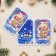 Postcard "Magic New Year!" Glitter, Congrev, House, 12.5 x 19.4 cm