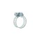 Chervyeric zein clamp, end-to-end carriage, diameter 12-22 mm, width 8 mm, galvanized