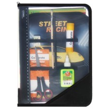 Labor folder A4, 325 x 230 x 25 mm, lightning around, folding bar, plastic, PTR-1 