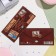 Money envelope "Happy Birthday!" Brown background, 17x8 cm