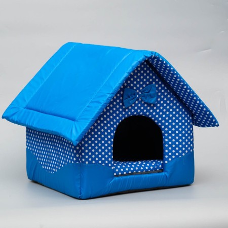 House "Tenderness", 35 x 37 x 42 cm, blue
