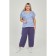 Female blouse, size 52, blue-white color