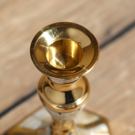 Candlestick 13 cm, brass-6