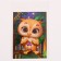 Application with rhinestones for children "Owl", A6, a set for creativity