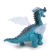 Dinosaur "Dragon", works on batteries, light and sound effects, blue color