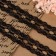Capricon lace, 30 mm × 10 ± 1 m, black color