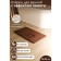 Savanna Memory Foam bath and toilet rug, 50 × 80 cm, brown color