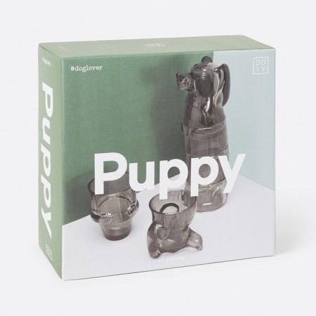 Набор из 4-х стаканов puppy, коричневые-3